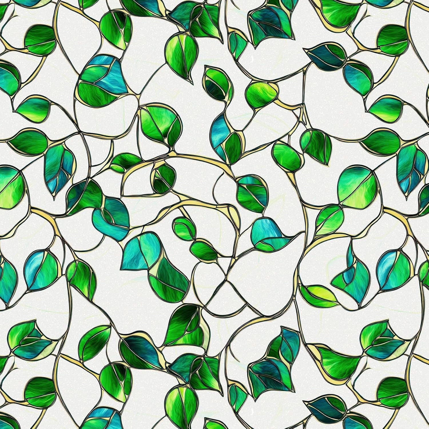 Window Privacy Film Stained Glass Decorative Static Clings