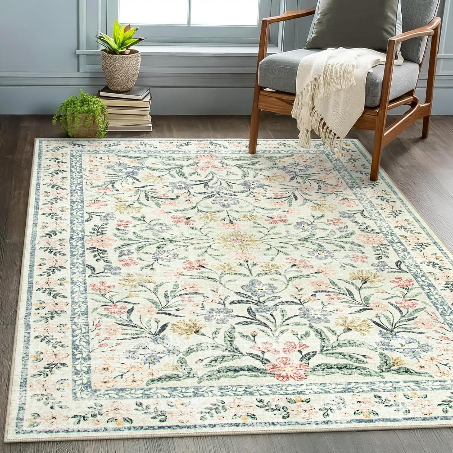Wonnitar Washable Area Rugs 5x7 for Cozy Living Spaces