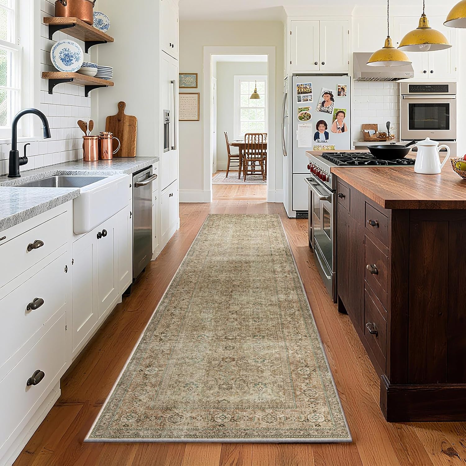 Washable Runners for Hallways: Soft Non-Slip Low Pile Rug