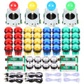 EG Starts 4 Player Classic DIY Arcade Joystick Kit - LED Buttons & USB