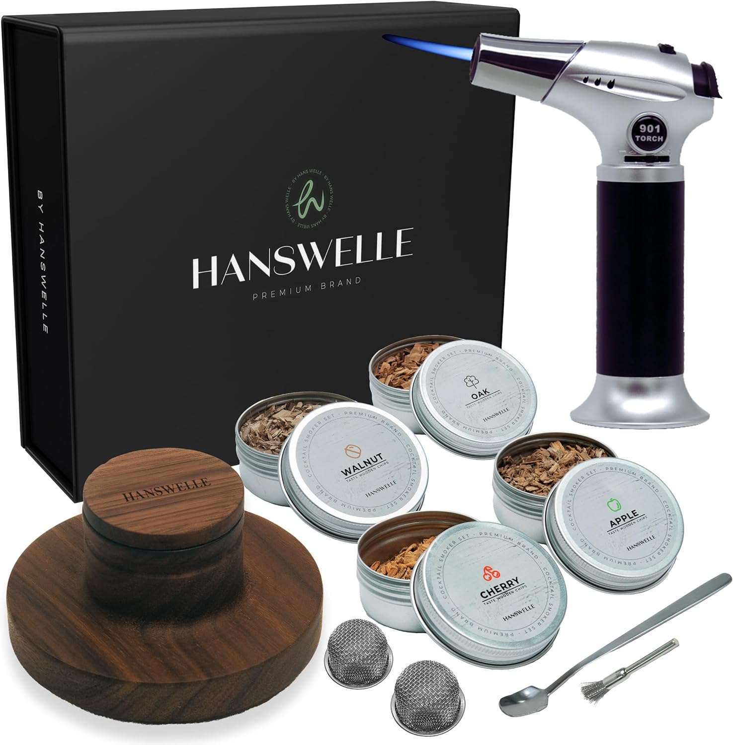 HANSWELLE Bourbon Smoker Kit - Elevate Cocktail Experience!