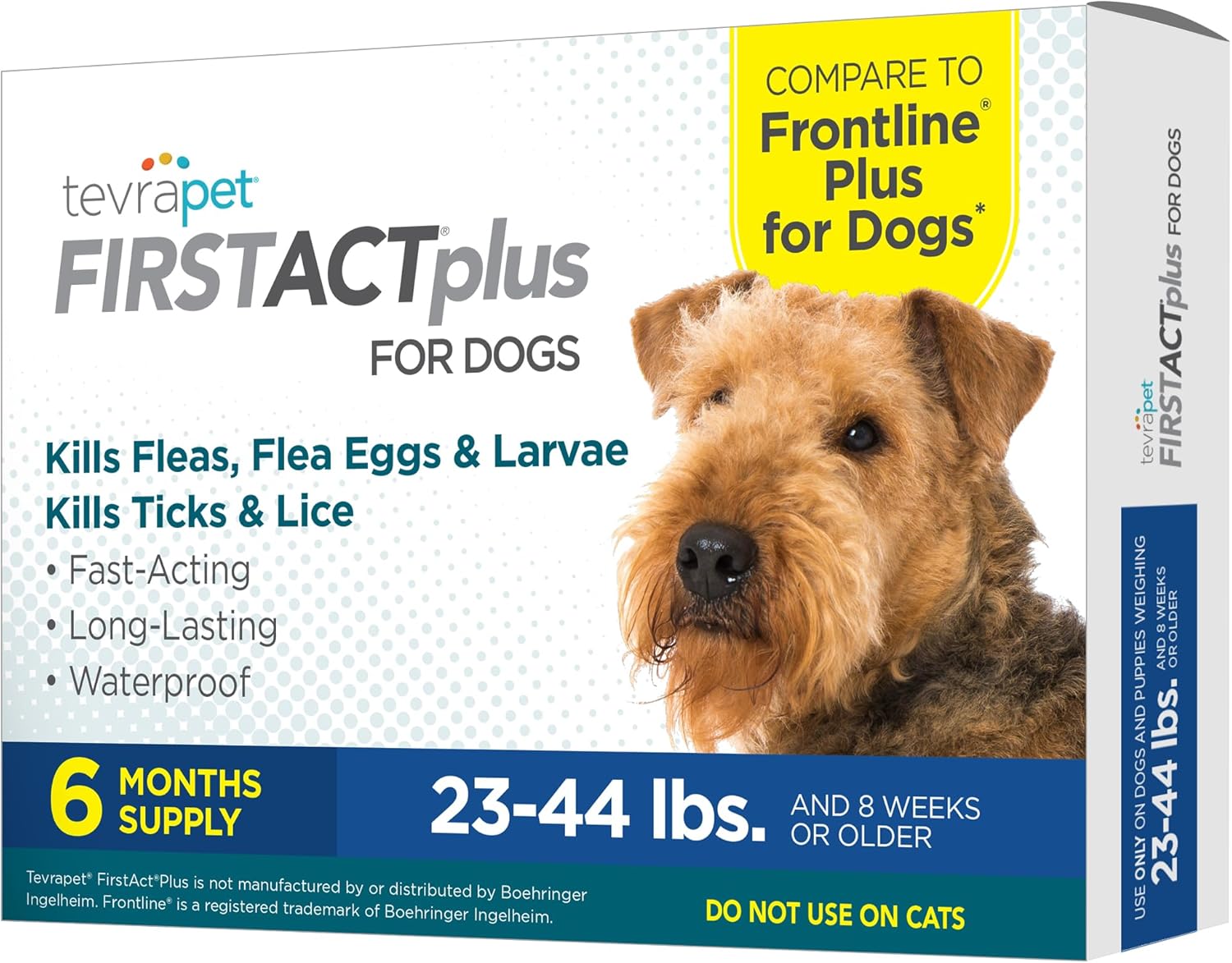 FirstAct Plus Flea Treatment for Medium Dogs 23-44 lbs, 6 Doses