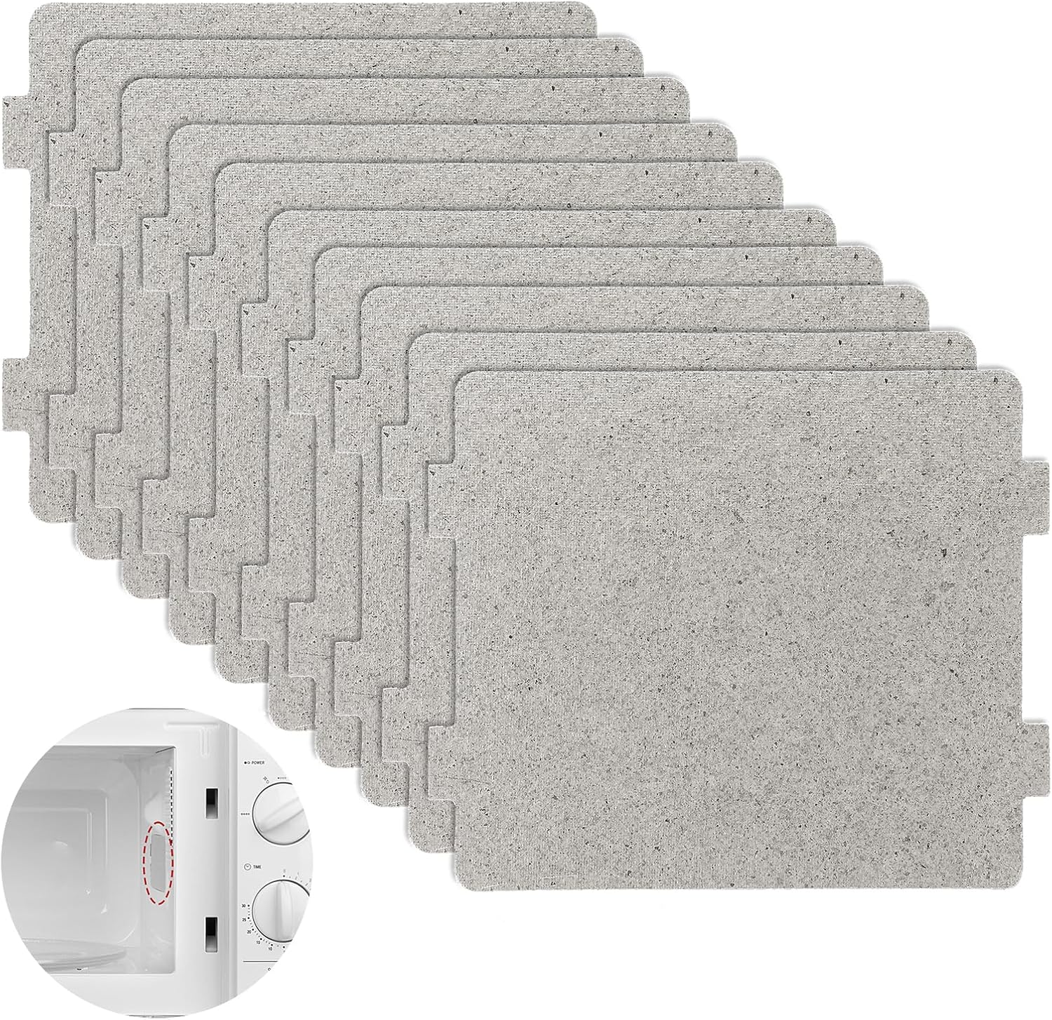 10x Microwave Mica Sheets - for Oven Repairing - 4.7x3.9inch