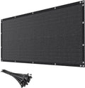 6ft x 100ft Black Privacy Screen Fence 90% Blockage - Heavy Duty Cover
