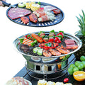 Korean BBQ Grill Charcoal 13.7 in Portable Tabletop Grill - Compact