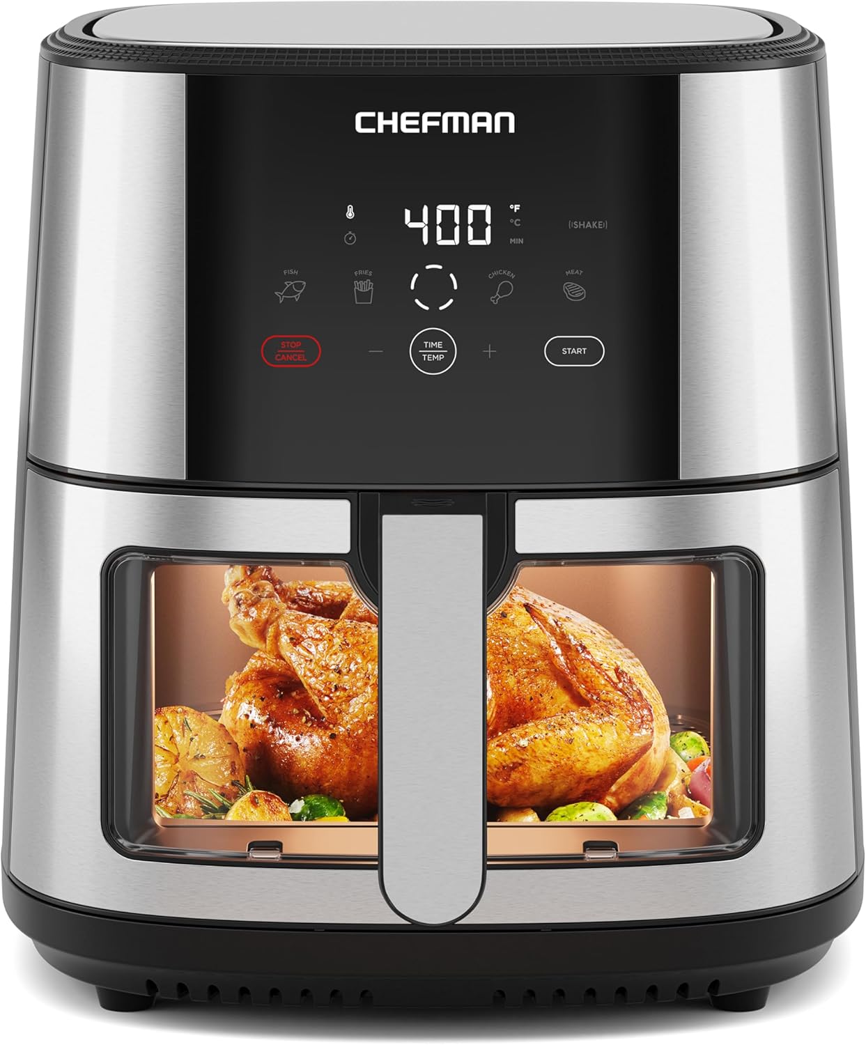 CHEFMAN Easy-View Air Fryer 8 Qt Family Size with Digital Control