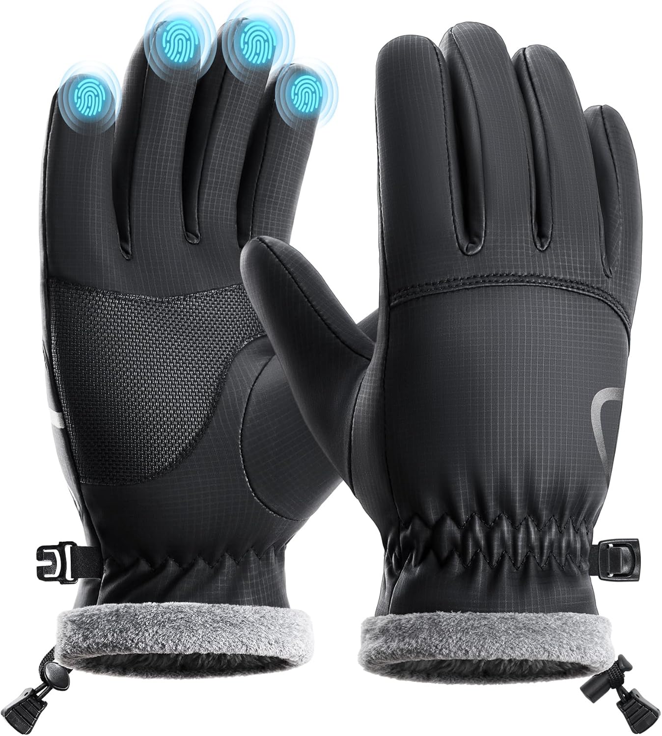 PULIOU Winter Waterproof Thermal Gloves for Cold Weather Activities