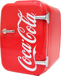 Cooluli Retro Coca-Cola Mini Fridge for Bedroom - Portable 4L Cooler