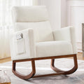 Yaheetech Upholstered Rocking Chair for Living Room and Nursery