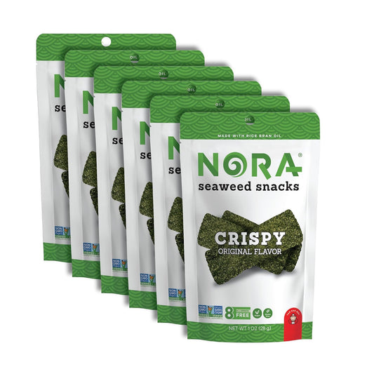 Original Crispy Seaweed Snacks by Nora - Healthy Low-Carb Treats