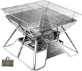 CAMPINGMOON Stainless Steel Foldable Camping Grill for Outdoors