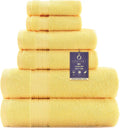 COZYART Light Yellow Luxury Bath Towel Set - Thick 650GSM Plush