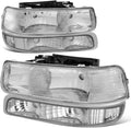 Auto Dynasty Headlights Assembly Compatible with 1999-2006 Chevy