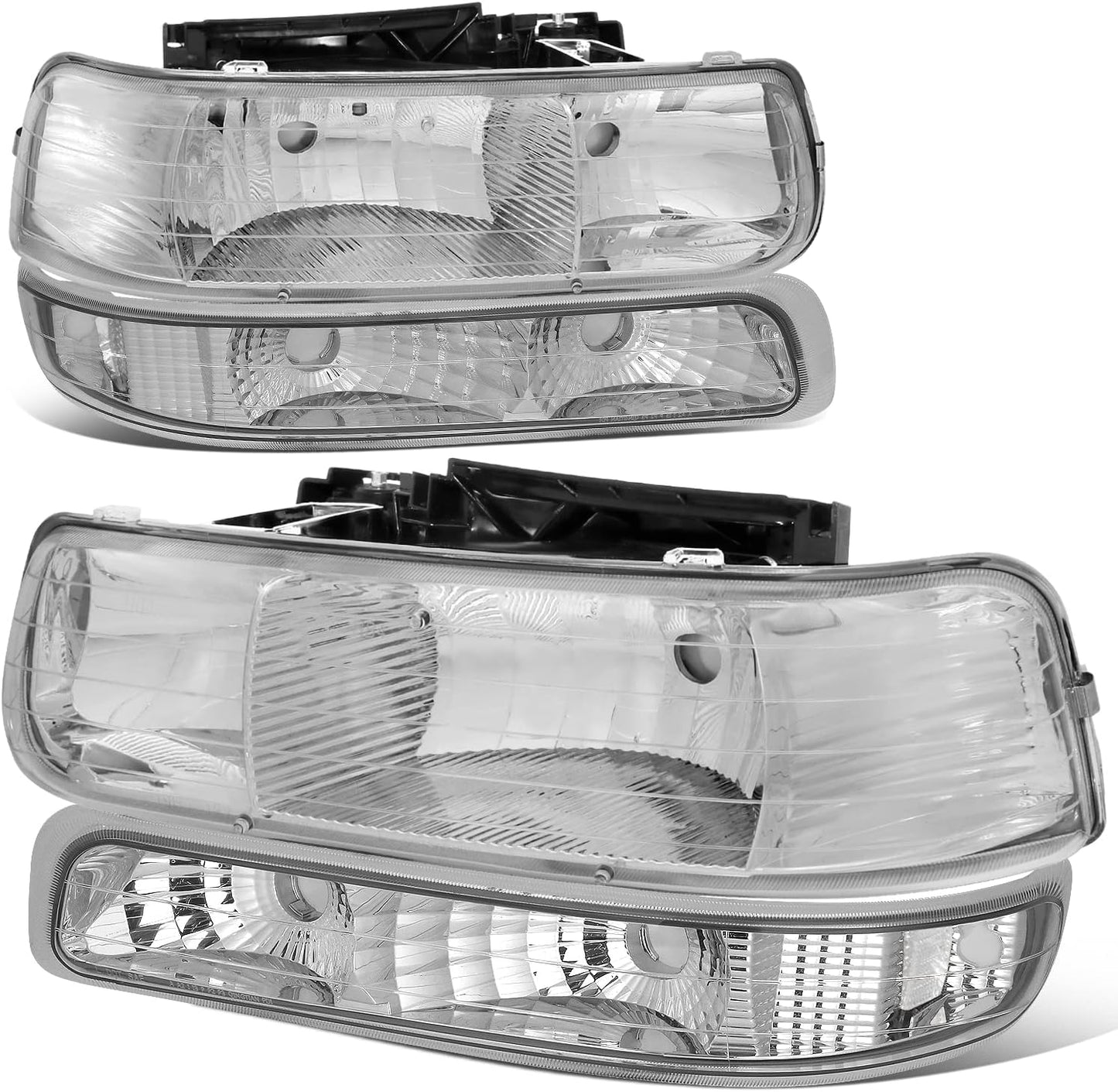 Auto Dynasty Headlights Assembly for Chevy Silverado 1999-2006