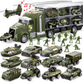 JOYIN 25 in 1 Military Kids Truck Toys Set - Value Army Playset