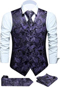 FAIMO Men's Suit Vests for Tuxedo, Formal Paisley Waistcoat