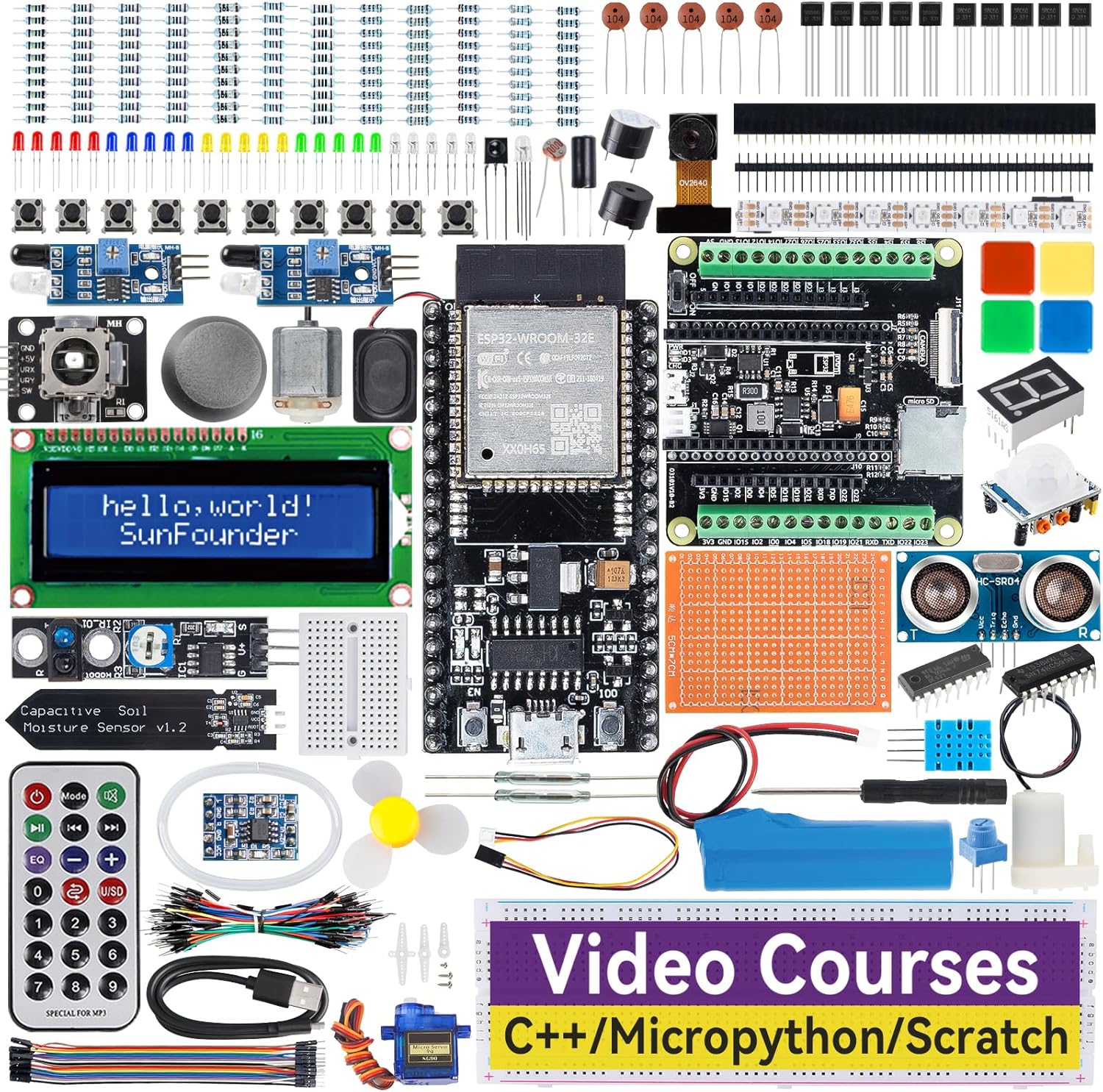 SunFounder ESP32 Ultimate Starter Kit for Beginners and Engineers