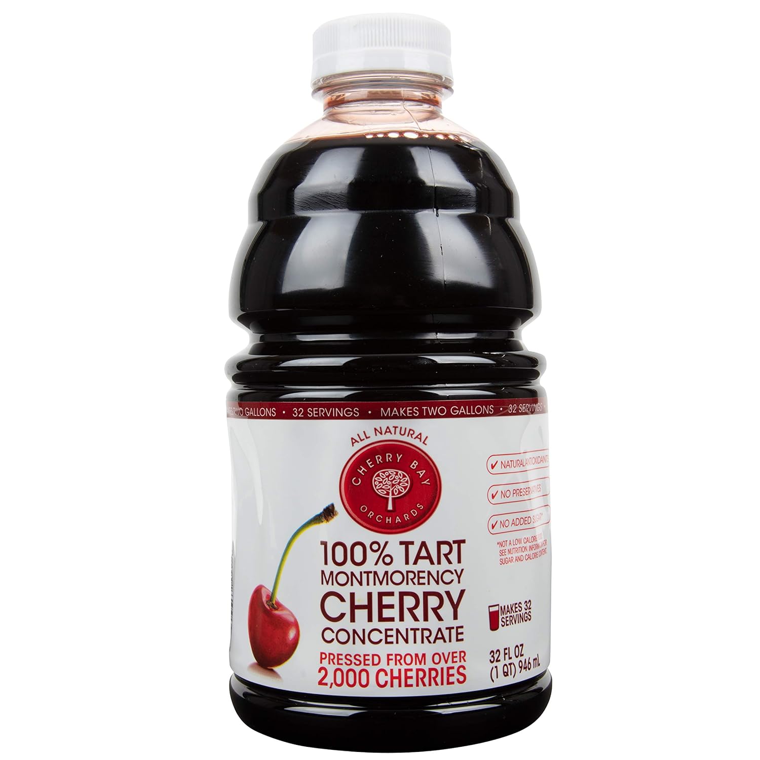 Tart Cherry Concentrate for Natural Sleep Aid - 32oz Bottle