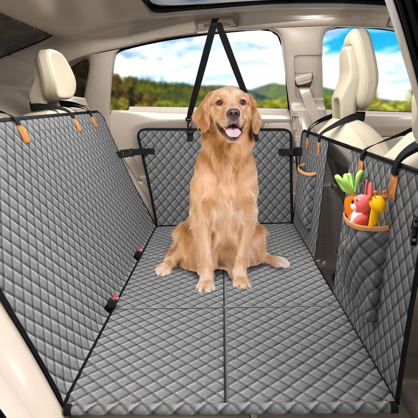 Lekereise Dog Car Seat Cover for Back Seat - Ultimate Comfort