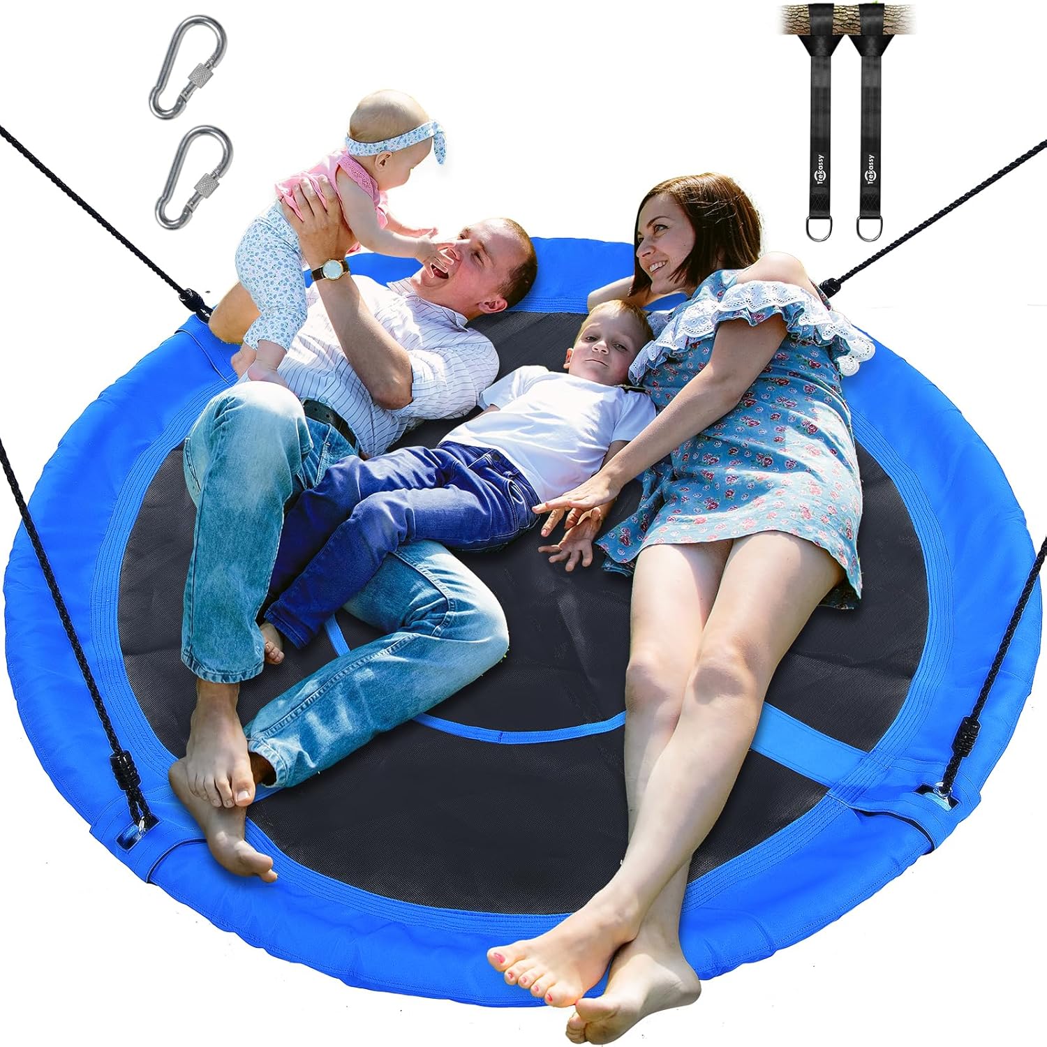 Trekassy 60 Inch Large Saucer Tree Swing for Kids and Adults
