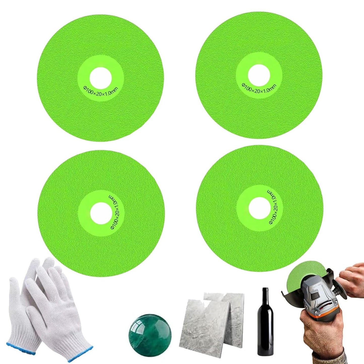 Ultra-Durable Rock Grinding Disc - Ceramic & Glass Cutting Blade