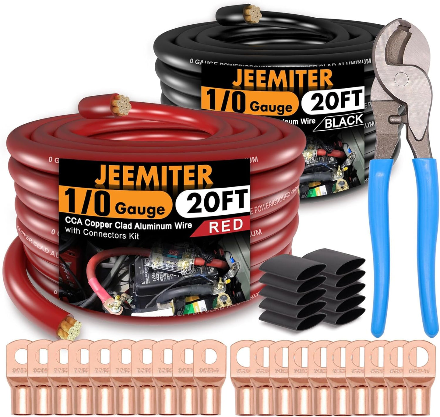 1/0 Gauge Wire CCA for Automotive Power and Ground Applications