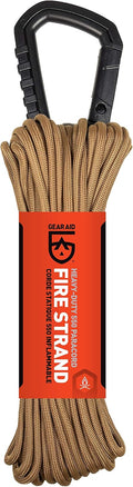 Fire Strand 550 Paracord - 7 Strand Tinder Cord for Camping