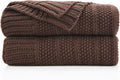 Douceur Brown Throw Blanket for Bed 60in x 80in - Soft Lightweight