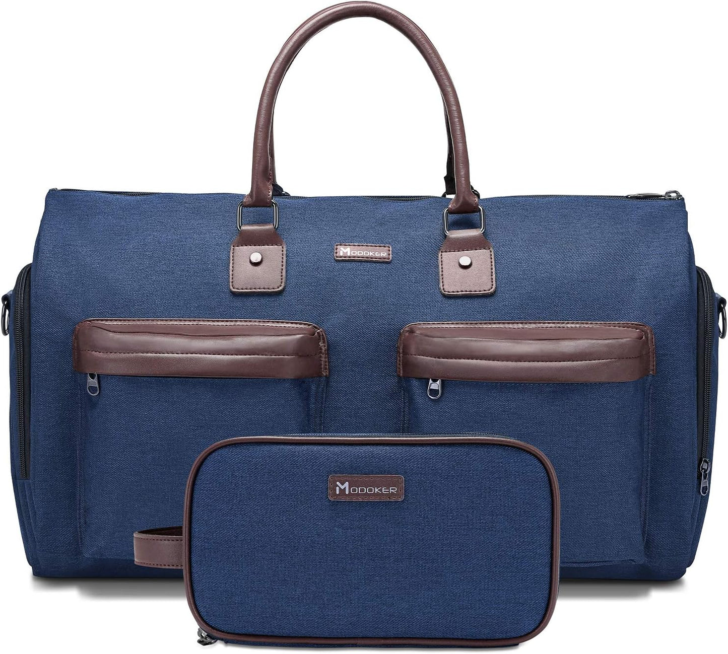 Convertible Garment Bag with Toiletry Bag for Travel Needs