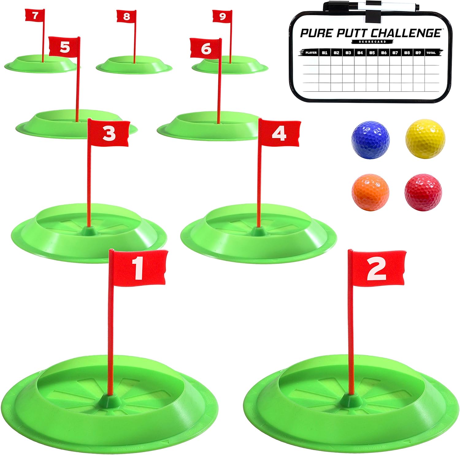 GoSports Pure Putt Challenge Mini Golf Game for Home Fun