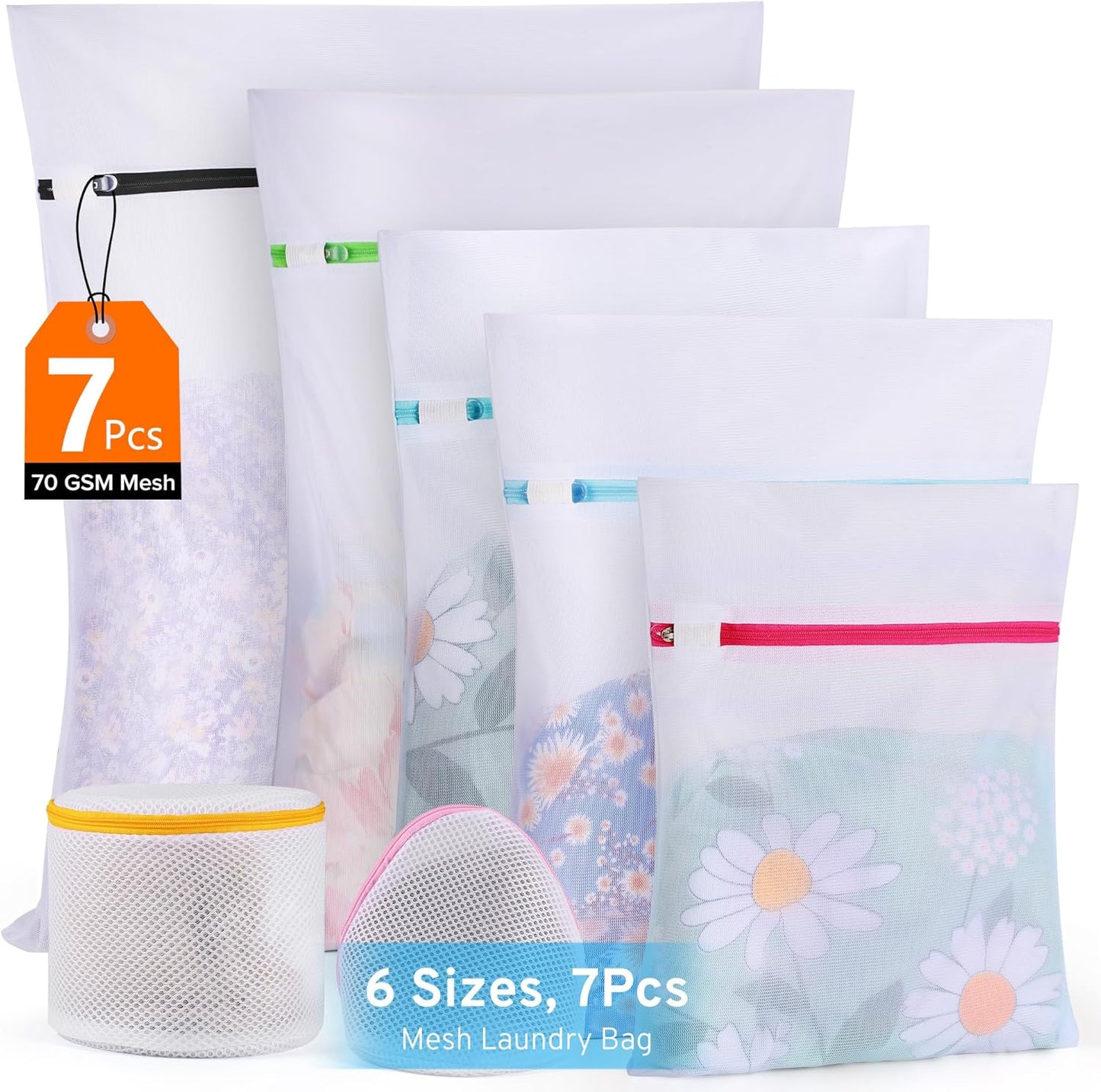 Delicates Saver Set: Mesh Laundry Bags w/ AUTO-Lock Zipper
