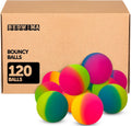 Bedwina Jumbo Super Bouncy Balls - Pack of 120 Bright Assorted Colors