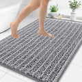 Smiry Bathroom Rugs Mat 59x35 - Extra Soft Absorbent Chenille Bath Rug