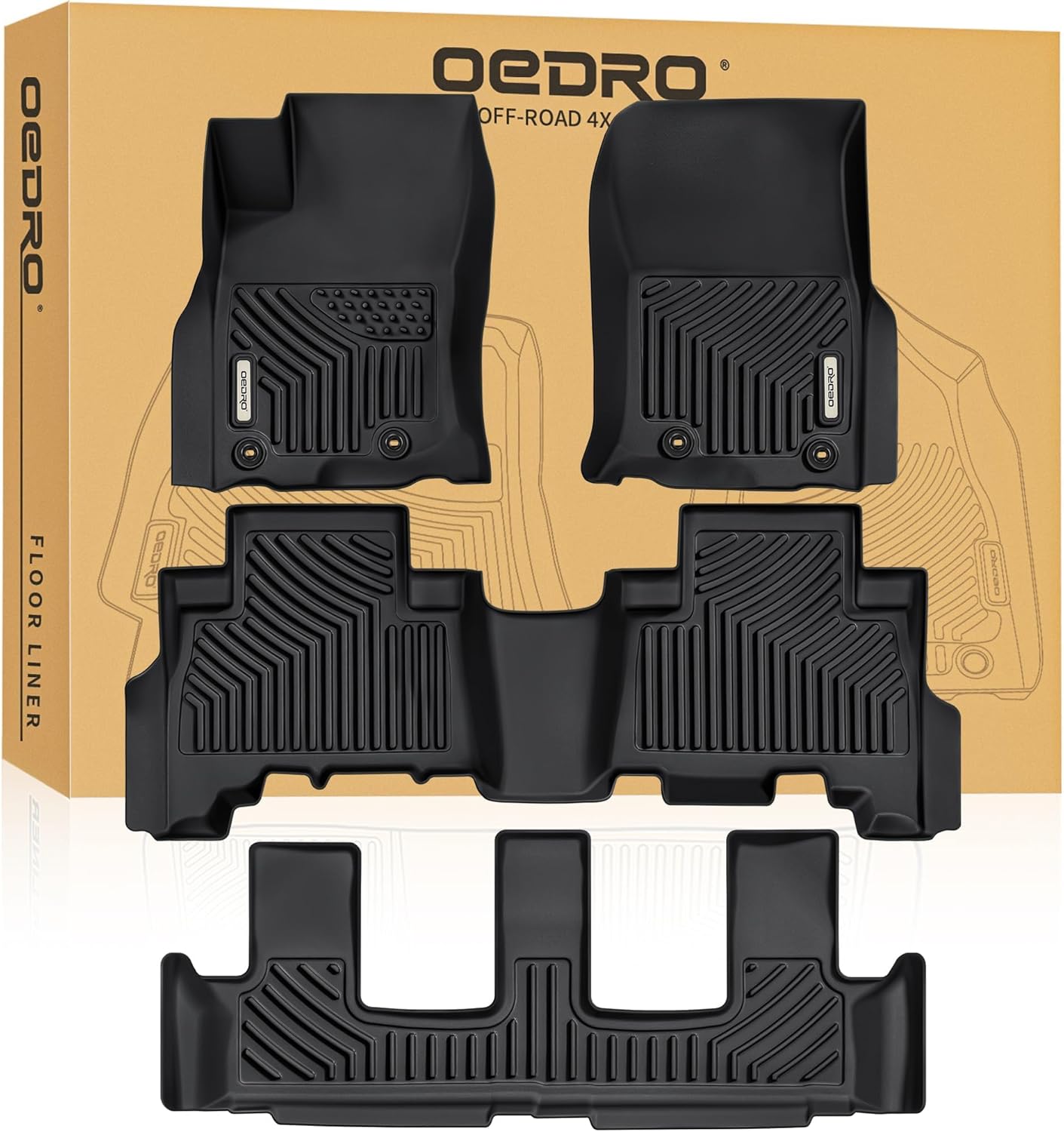 Custom Fit OEDRO Floor Mats for 2013-2024 Toyota 4Runner
