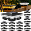 4x4 Solar Post Cap Lights 16 Pack - Dual Color Deck & Fence Lighting