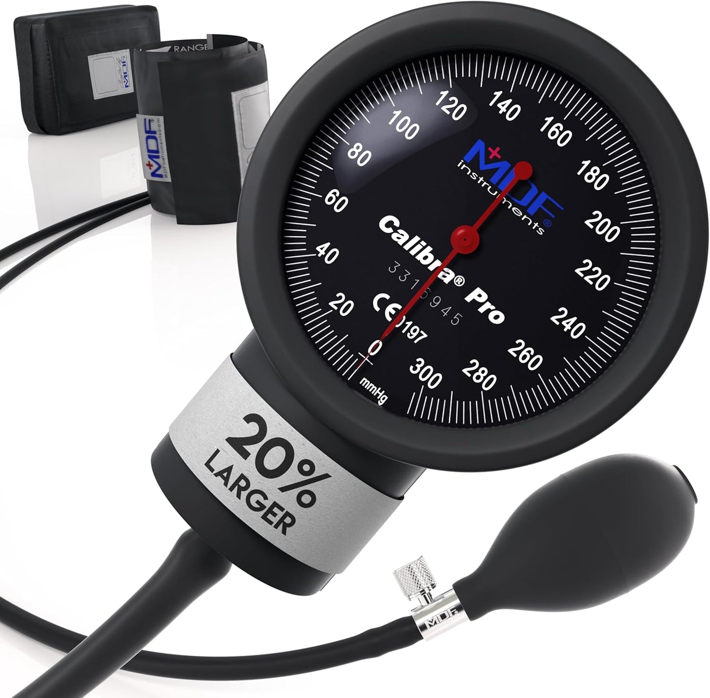 MDF Instruments Extra Large Gauge Calibra Pro Sphygmomanometer