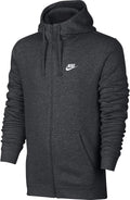 Nike Men's Full Zip Club Hoodie Charcoal Heather X-Large Tall
