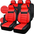 Leather Seat Covers Full Set Universal - Sporty 5-Seat Fit