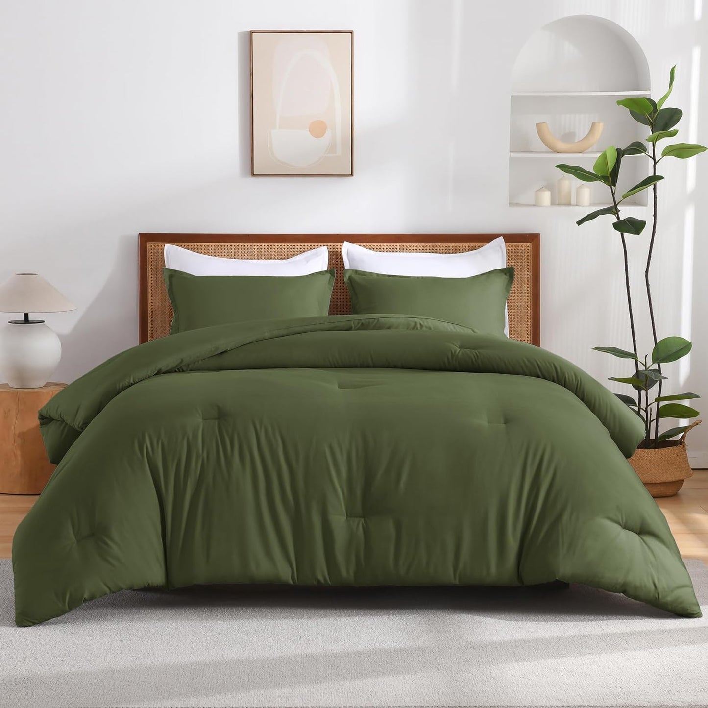 Andency Olive Super King Plus Comforter Set for Cozy Sleep