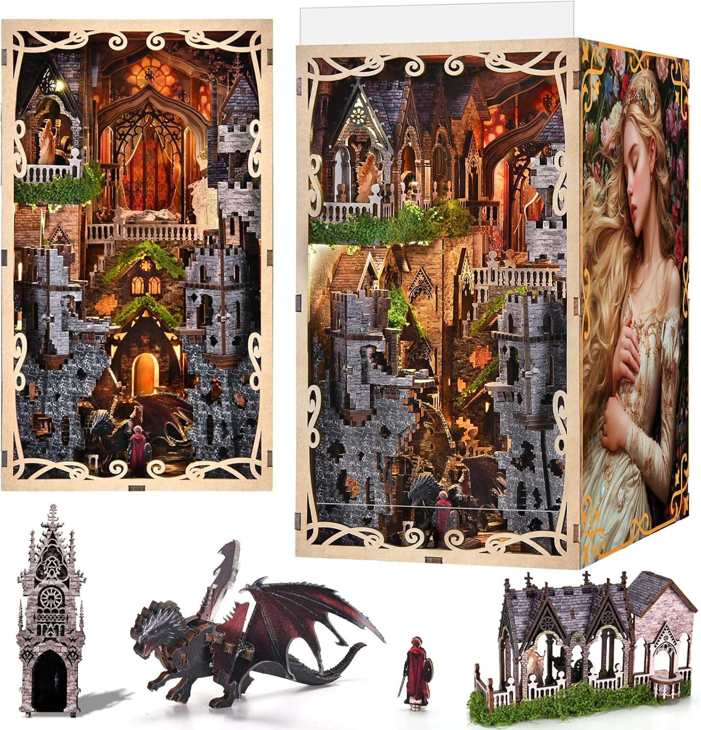 MiniCity Book Nook Kit - Sleeping Beauty DIY Scene