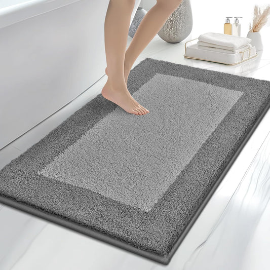 Non-Slip Extra Soft Absorbent Bath Rugs for Bathroom Floors