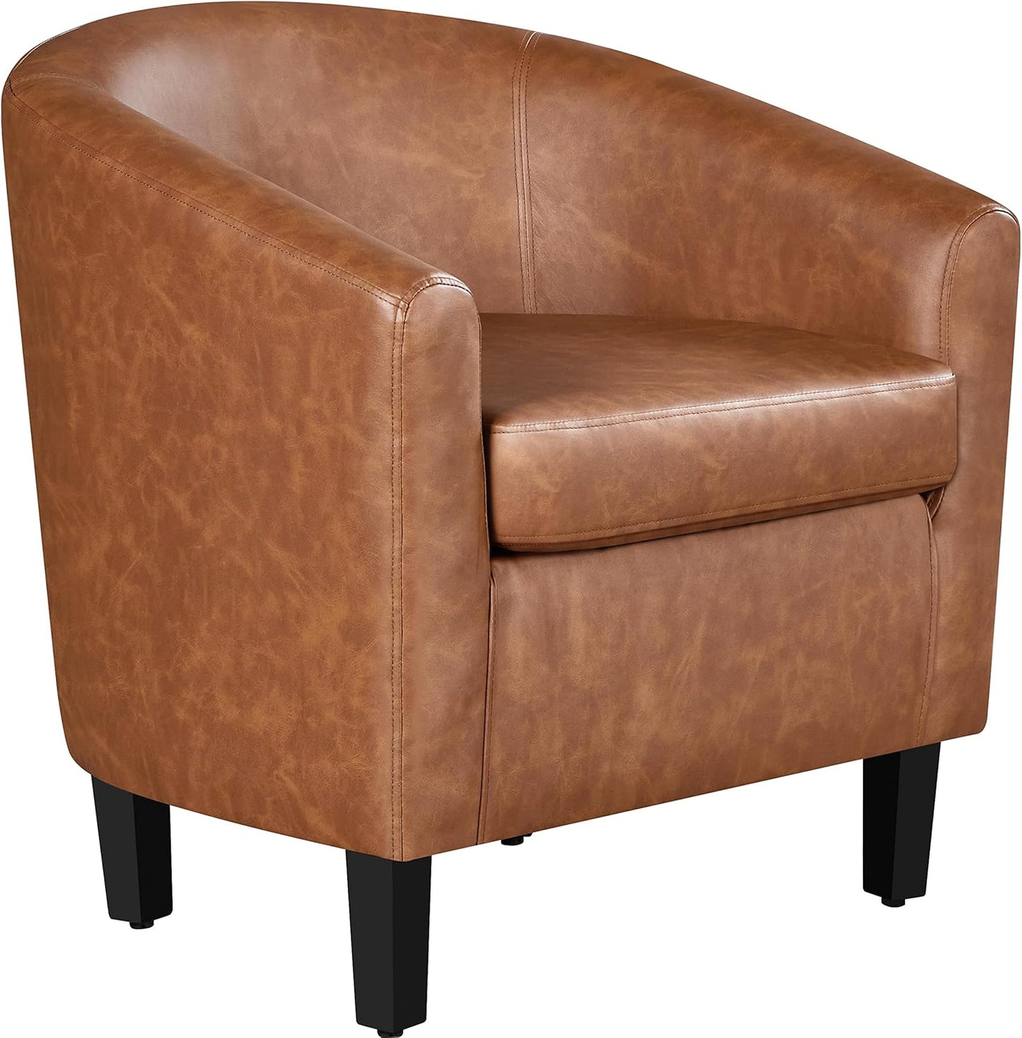 Yaheetech Leather Accent Chair for Living Room and Bedroom