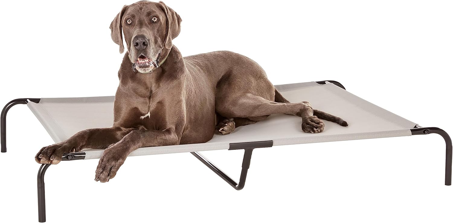 Elevated Cooling Pet Bed for Extra-Large Dogs - Grey