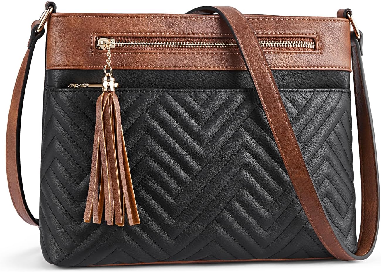 Stylish Quilted Crossbody Purse for Women with Multiple Pockets