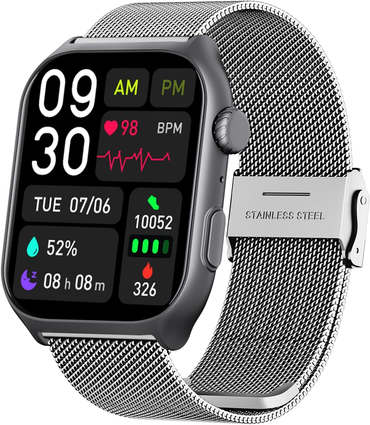 YMS Android Smart Watch - IP68 Waterproof, Fitness Tracker & Bluetooth Call