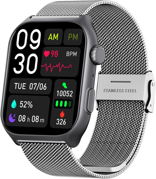 YMS Android Smart Watch - IP68 Waterproof, Fitness Tracker & Bluetooth Call