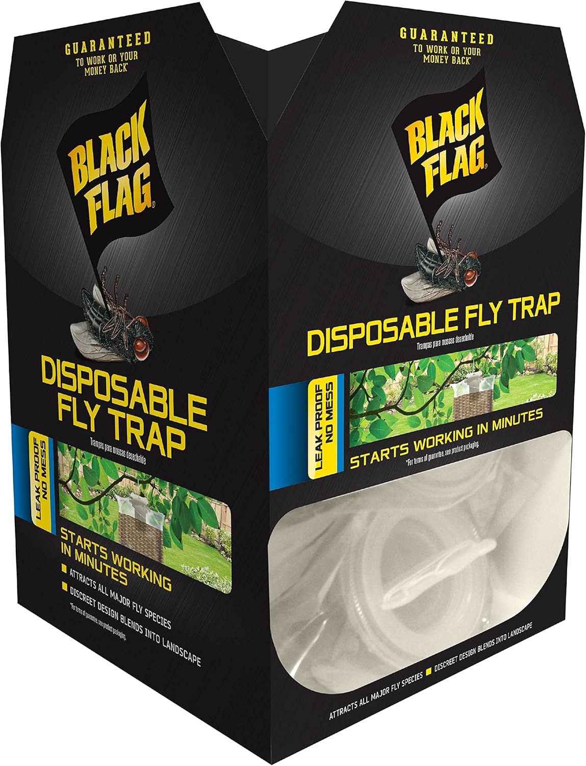 Black Flag Disposable Fly Trap for Effective Outdoor Fly Control