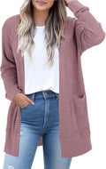 Women's Lightweight Cardigan with Pockets by STYLEWORD for Comfort