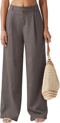 Willit Women's Linen Pants Wide Leg Work Dress Pants - Comfortable you
