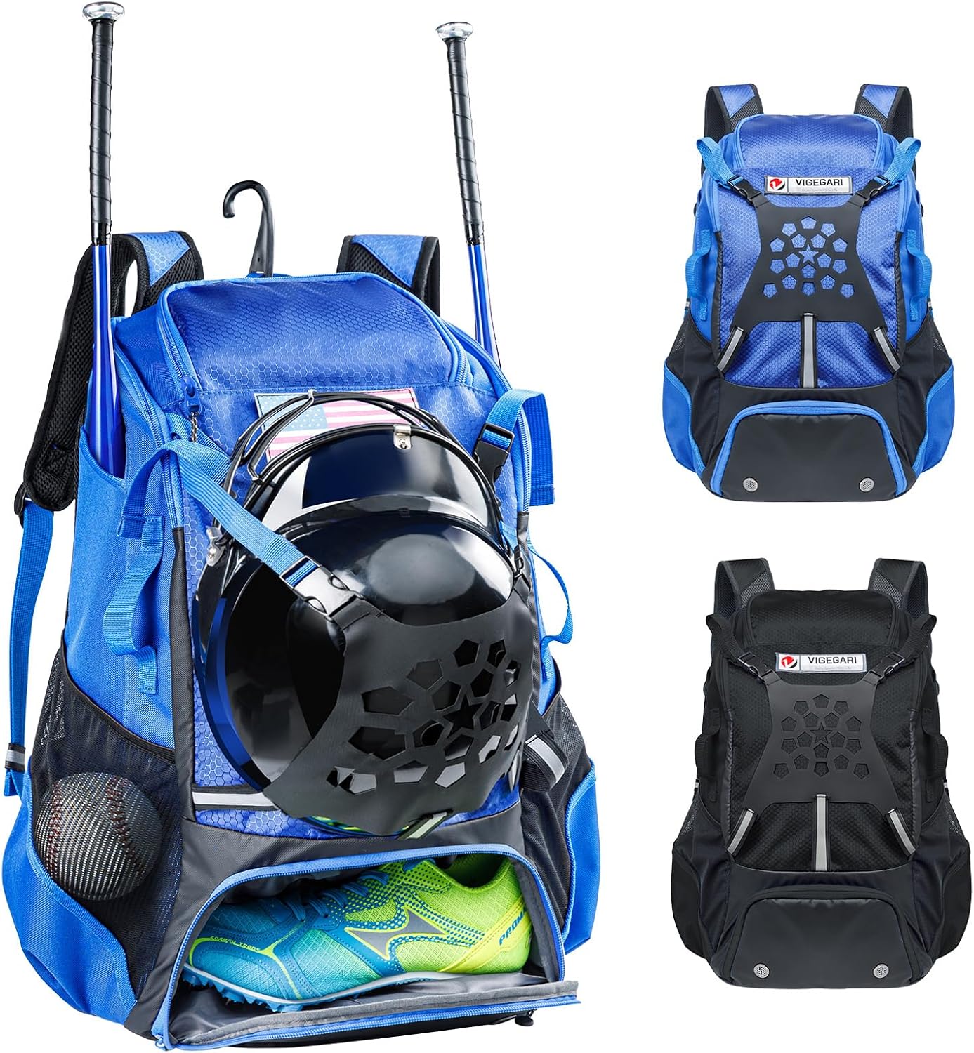 Baseball Backpack for Youth and Adults - Large Capacity Gear Bag